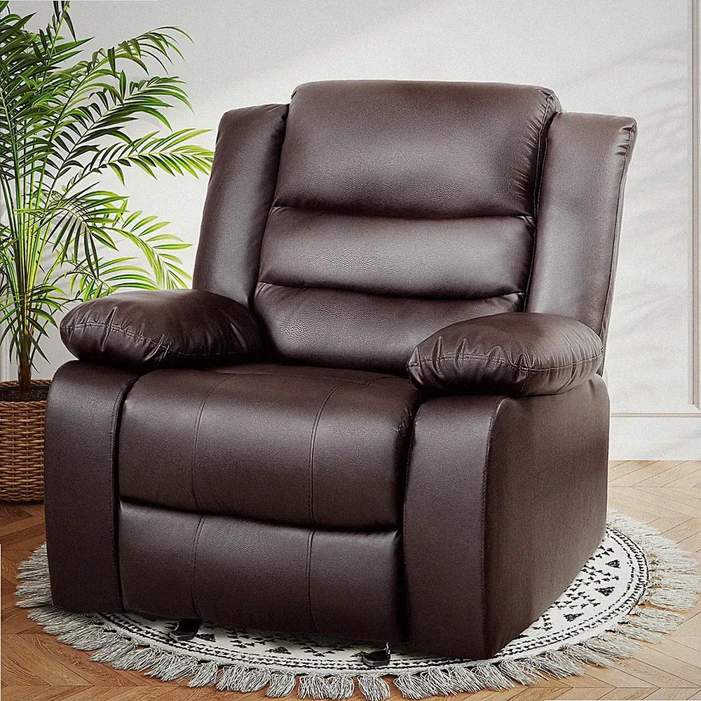 Vegan Leather Rocking Chair