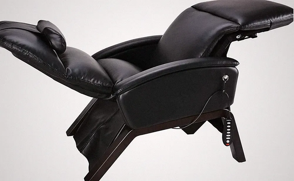 Svago SV-200 Lite Zero Anti Gravity Recliner Chair in Black Vegan Faux Leather